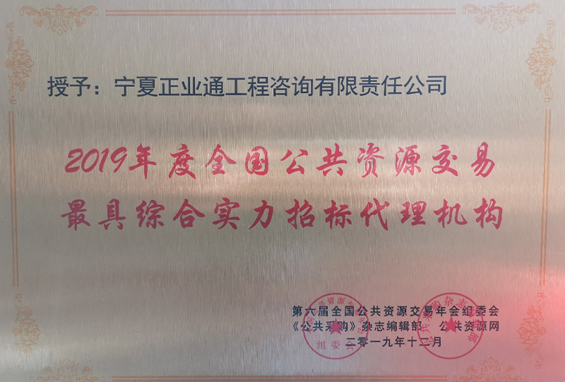 綜合實(shí)力招標(biāo)代理機(jī)構(gòu)